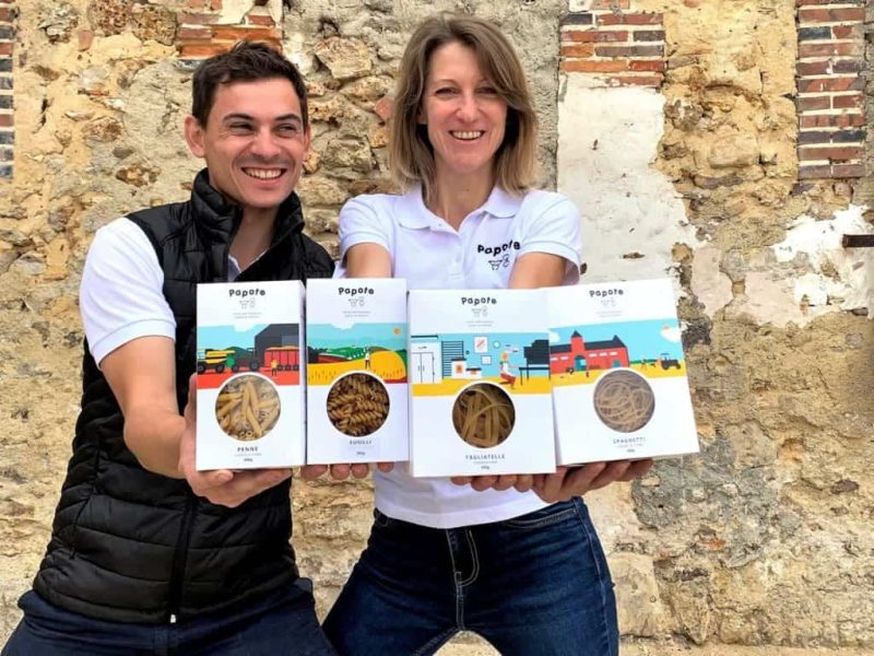 Jean-Baptiste-Vervy-et-Caroline-Payen-Pates-artisanales-Papote-Producteurs-Marne-Champagne-Ardenne Jean-Baptiste et Caroline