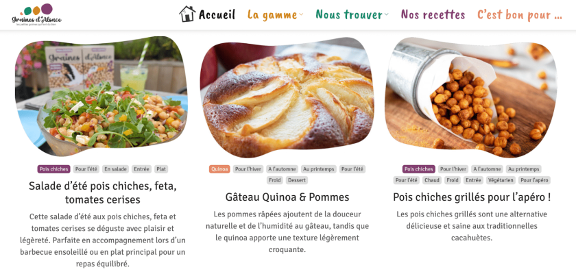 Recettes Graines d’Alsace Recettes Graines d'Alsace